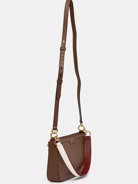 Bally torebka skórzana kolor brązowy WAM03V