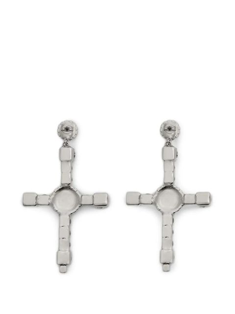 Blumarine cross earrings - Silver