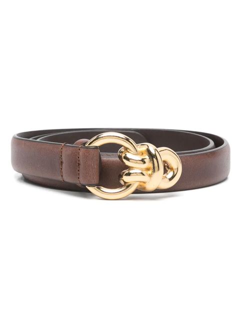 SANDRO Triomphe-buckle belt - Brown - zdjęcie produktu nr 1