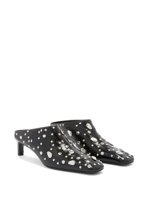 Jil Sander 45mm rivet-detail leather mules - Black