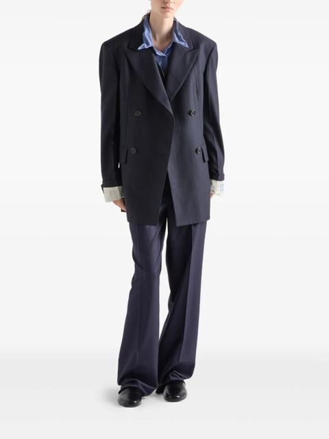 Prada pinstriped blazer - Blue