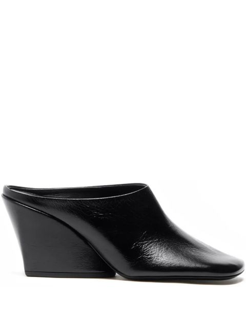 Proenza Schouler Slant leather mules - Black - zdjęcie produktu nr 1