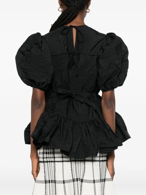 Cecilie Bahnsen puff-sleeve blouse - Black - zdjęcie produktu nr 2