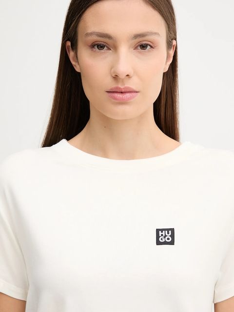 HUGO t-shirt lounge kolor beżowy 50534300