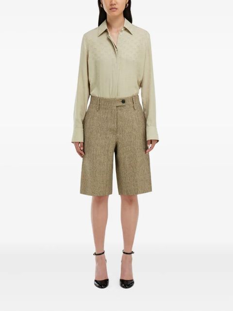 Ferragamo monogram silk shirt - Neutrals - zdjęcie produktu nr 2