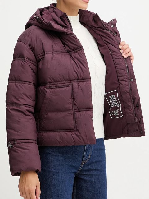 Guess kurtka NEW DAISY kolor fioletowy zimowa W5BL43 W2902