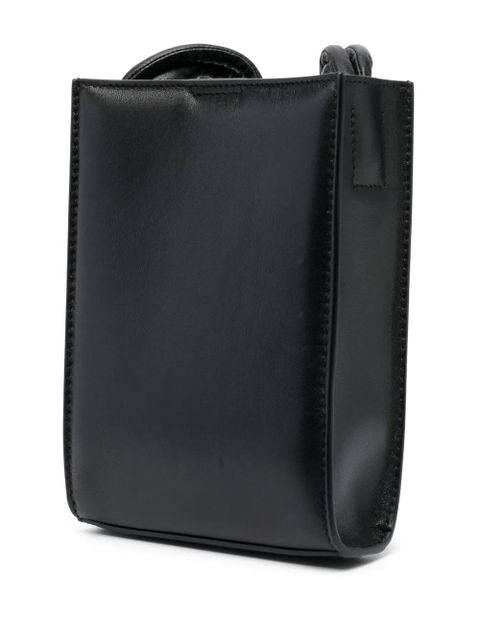 Jil Sander small Tangle leather shoulder bag - Black