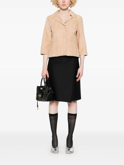 Marni suede jacket - Neutrals - zdjęcie produktu nr 2