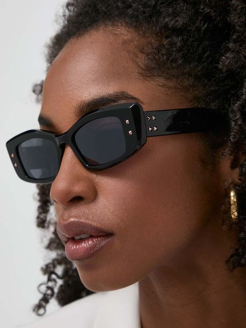 Valentino okulary przeciwsłoneczne V - QUATTRO damskie kolor czarny VLS-109A - zdjęcie produktu nr 2
