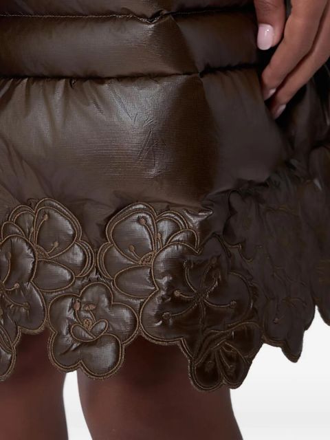 The North Face x Cecilie Bahnsen Elena quilted mini skirt - Brown