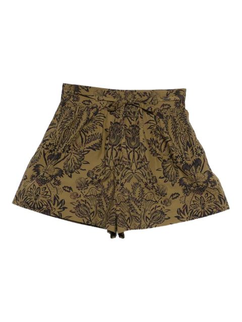 Ulla Johnson floral tie shorts - Green - zdjęcie produktu nr 1