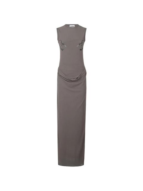 Jean Paul Gaultier embroidered long dress - Grey - zdjęcie produktu nr 1