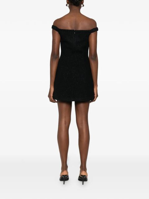 Self-Portrait V-neck mini dress - Black