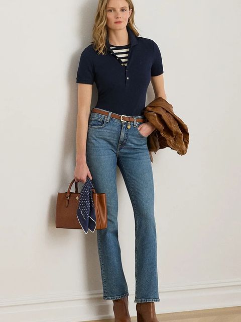 Lauren Ralph Lauren polo damski kolor granatowy 200679219