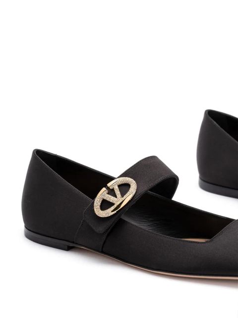 Valentino Garavani VLogo Locker ballerina shoes - Black - zdjęcie produktu nr 2