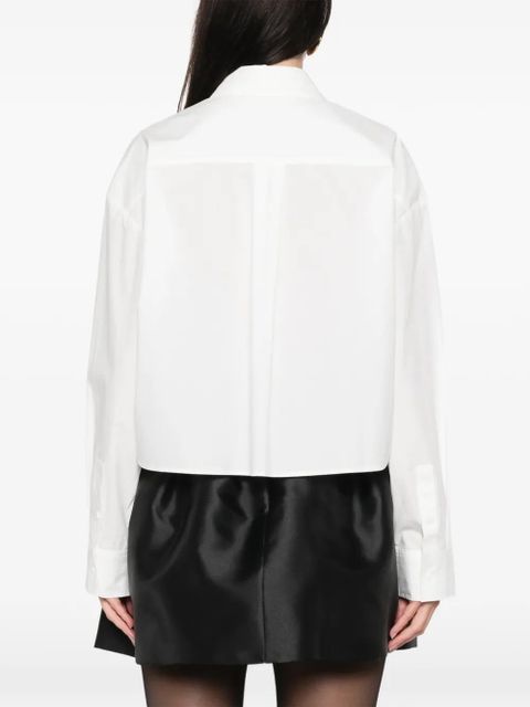 Maje bow-buttoned shirt - White