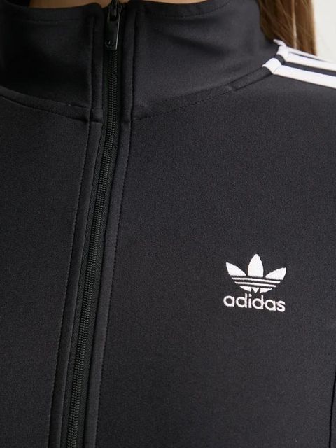 adidas Originals bluza 3S SLIM TT damska kolor czarny wzorzysta JD5025