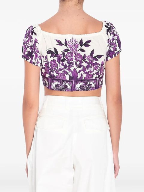 Dolce & Gabbana floral-pattern top - White