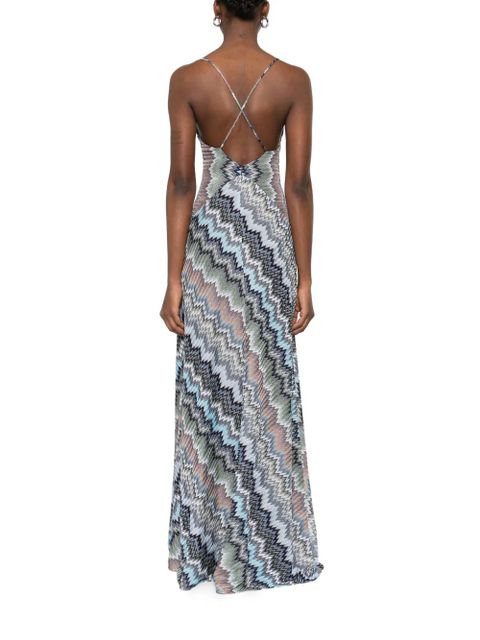 Missoni chevron strap maxi dress - Grey