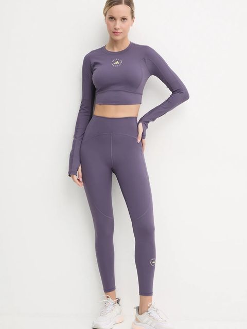 adidas by Stella McCartney longsleeve treningowy TrueStrenght kolor fioletowy IW6370 - zdjęcie produktu nr 2