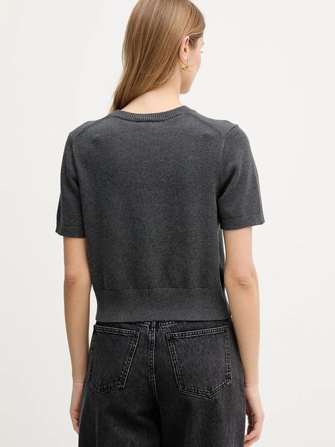 Calvin Klein Jeans t-shirt bawełniany damski kolor szary LV044E306G - zdjęcie produktu nr 2