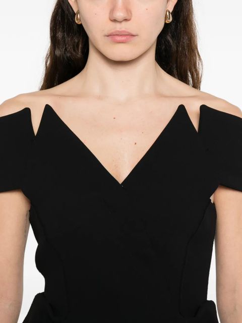 KHAITE Verone cut-out blouse - Black