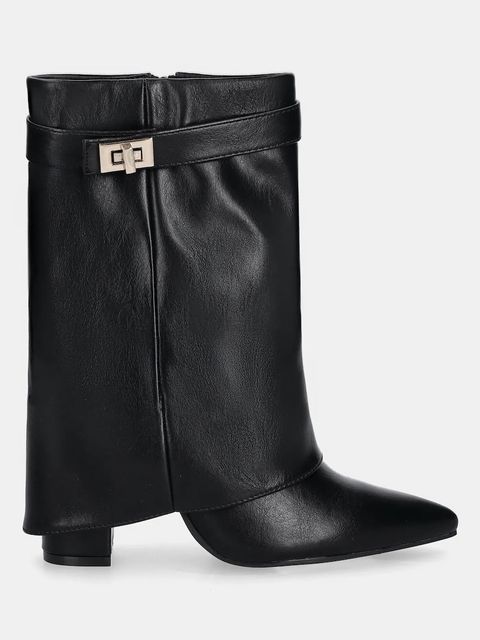 Answear.LAB botki kolor czarny na słupku - zdjęcie produktu nr 1