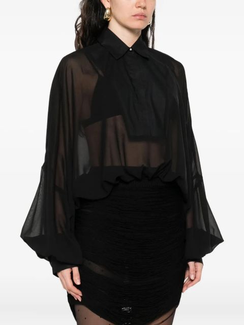 PINKO button-down long-sleeve bodysuit - Black