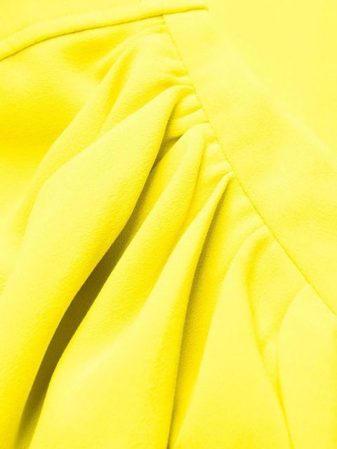 Self-Portrait ruched-detail midi dress - Green