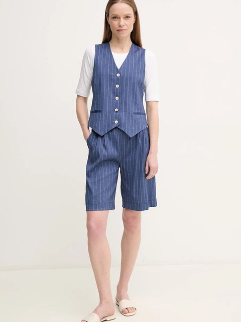 La Petite Française kamizelka z domieszką lnu GWEN - zdjęcie produktu nr 1