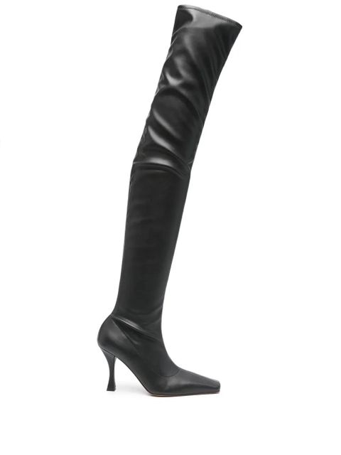 Proenza Schouler 95mm Trap knee-high boots - Black - zdjęcie produktu nr 1