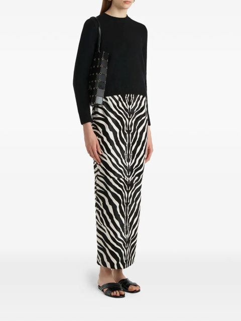 KHAITE Leta crewneck knitwear - Black