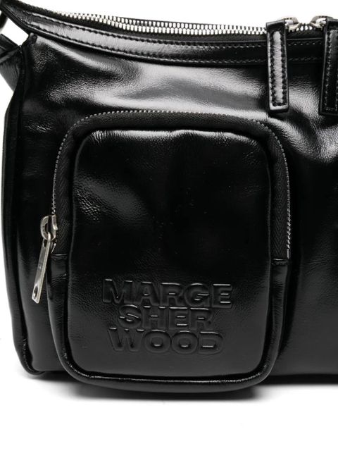 Marge Sherwood logo-embossed shoulder bag - Black