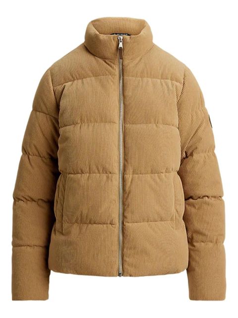 Lauren Ralph Lauren logo corduroy-texture jacket - Brown - zdjęcie produktu nr 1