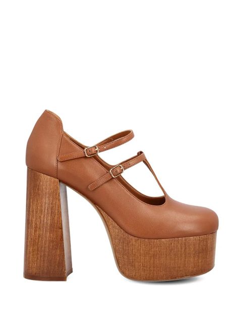 Chloé platform buckle sandals - Brown - zdjęcie produktu nr 1