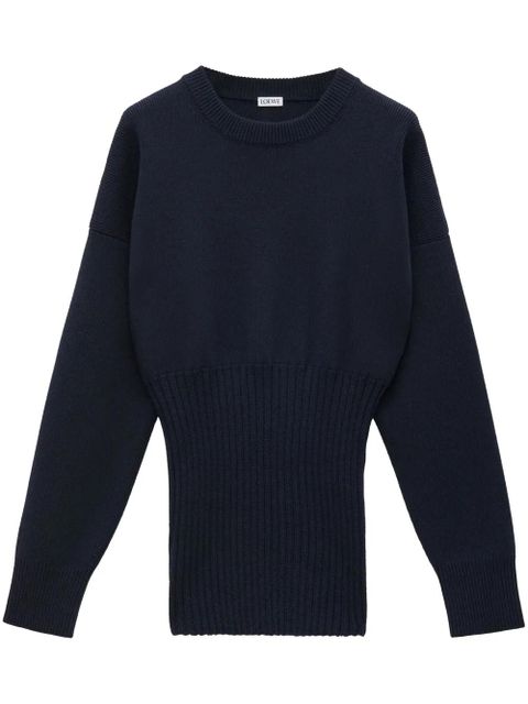 LOEWE logo-patch jumper - Blue - zdjęcie produktu nr 1