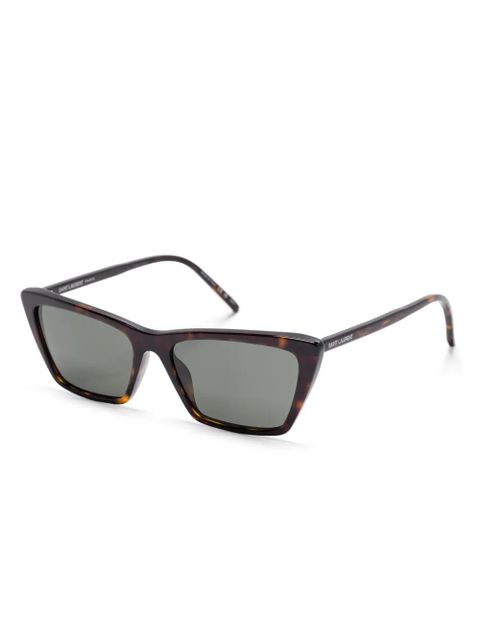 Saint Laurent Eyewear Mica Thin sunglasses - Brown - zdjęcie produktu nr 2