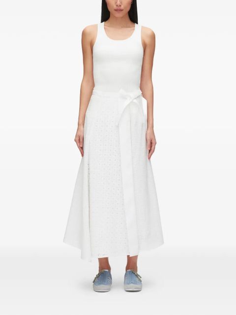3.1 Phillip Lim tie-detail midi skirt - White - zdjęcie produktu nr 2