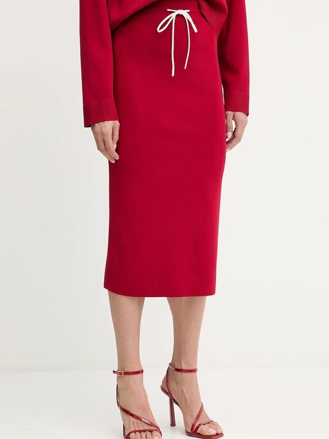 Patrizia Pepe spódnica kolor czerwony maxi ołówkowa 8G0468 K266 - zdjęcie produktu nr 1