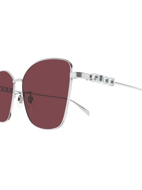 Gucci Eyewear Butterfly sunglasses - Silver - zdjęcie produktu nr 2