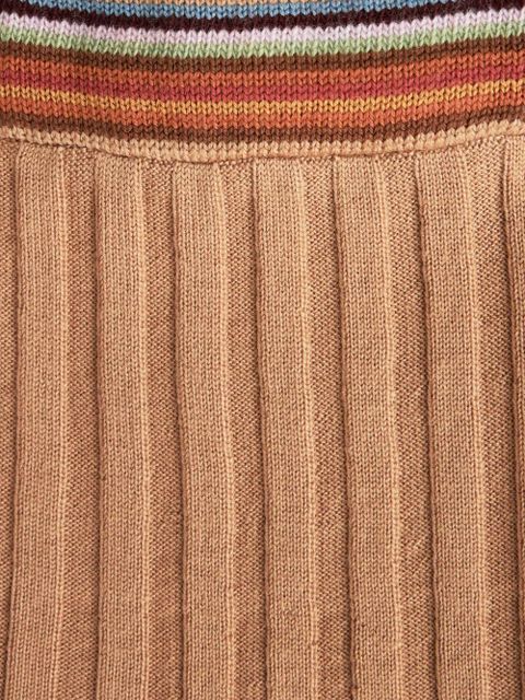 ETRO ribbed-knit V-neck cardigan - Brown