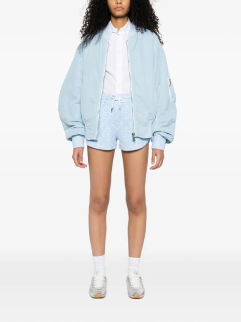 Casablanca drawstring pattern shorts - Blue