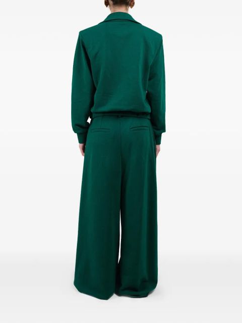 Rowen Rose straight zip sweatshirt - Green