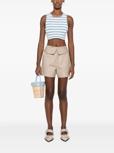 GANNI striped organic cotton tank top - Blue - zdjęcie produktu nr 2