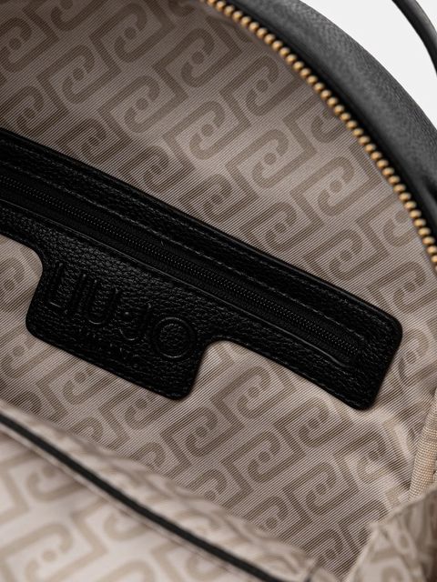 Liu Jo plecak damski kolor czarny mały gładki AA6209 E1012