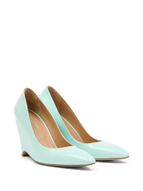 Maison Margiela pointed-toe leather pumps - Blue - zdjęcie produktu nr 2