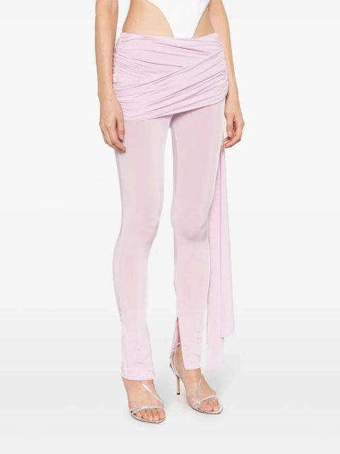 Magda Butrym sash-detail jersey leggings - Pink