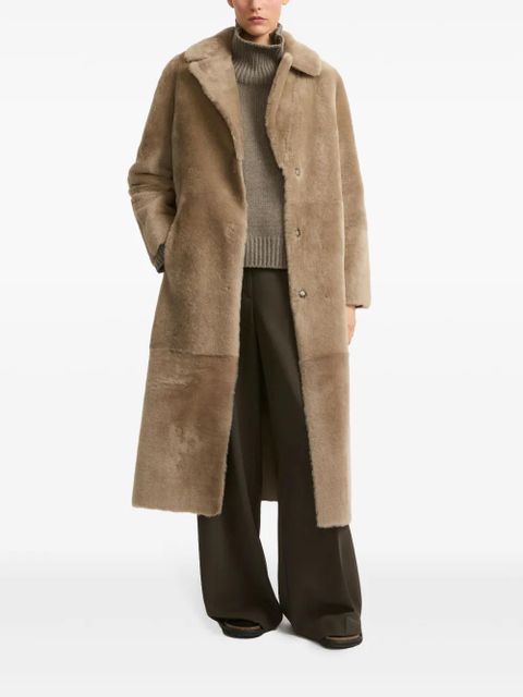 Yves Salomon shearling coat - Brown - zdjęcie produktu nr 2