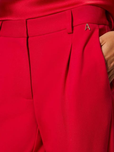 TWINSET slits cigarette trousers - Red