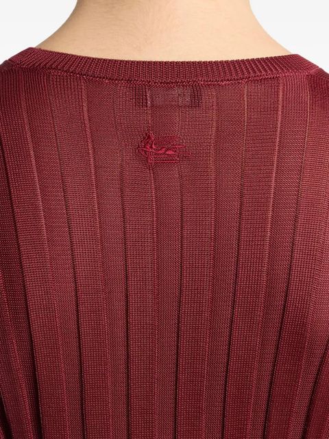 ETRO ribbed-knit sweater - Red